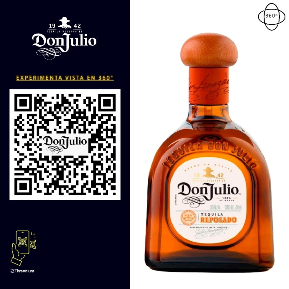 Tequila Don Julio Reposado 700 mL (OFERTA EXCLUSIVA EN LÍNEA)