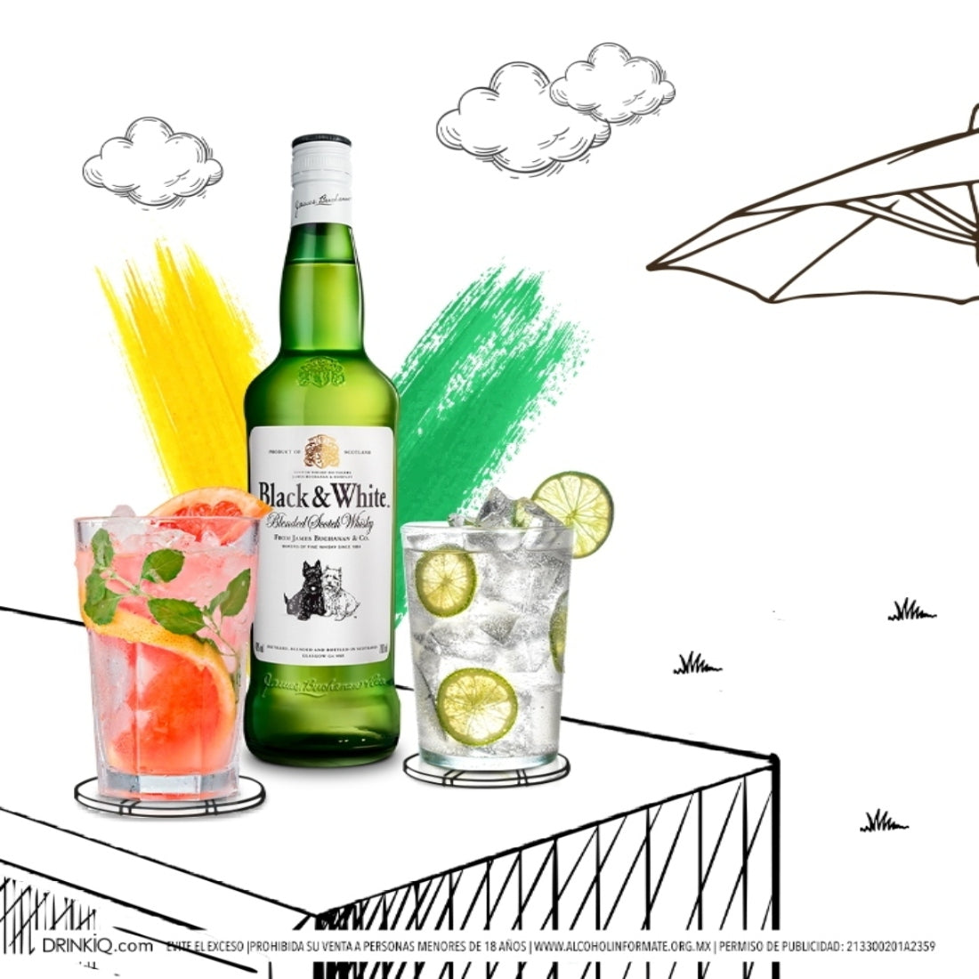 Whisky Black & White Original Blended Scotch 700 ml (OFERTA EXCLUSIVA EN LÍNEA)