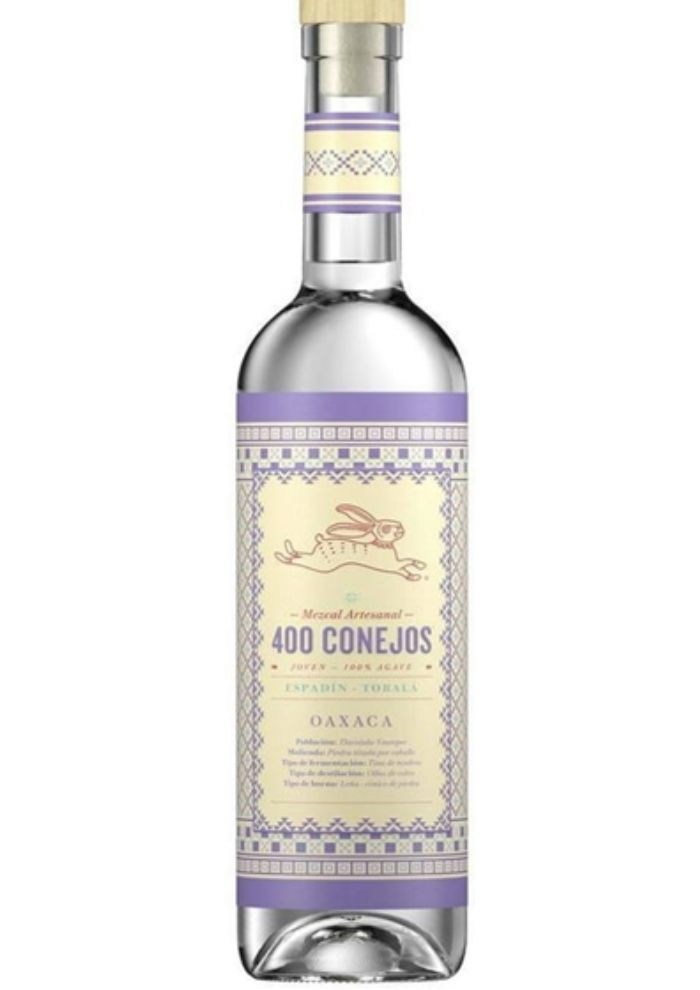 Mezcal 400 Conejos Joven Espadín Tobalá 700 mL