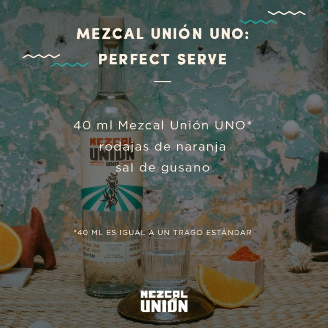Mezcal Unión Uno Joven Espadín y Cirial 700 ml