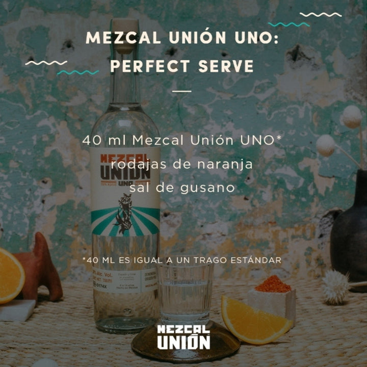 Mezcal Unión Uno Joven Espadín y Cirial 700 ml