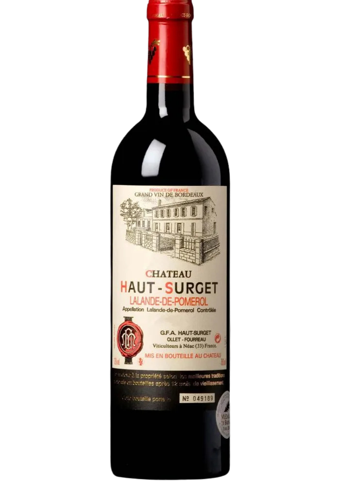 Vino Tinto Chateau Haut Surget AOP Lalande De Pomerol 750 mL