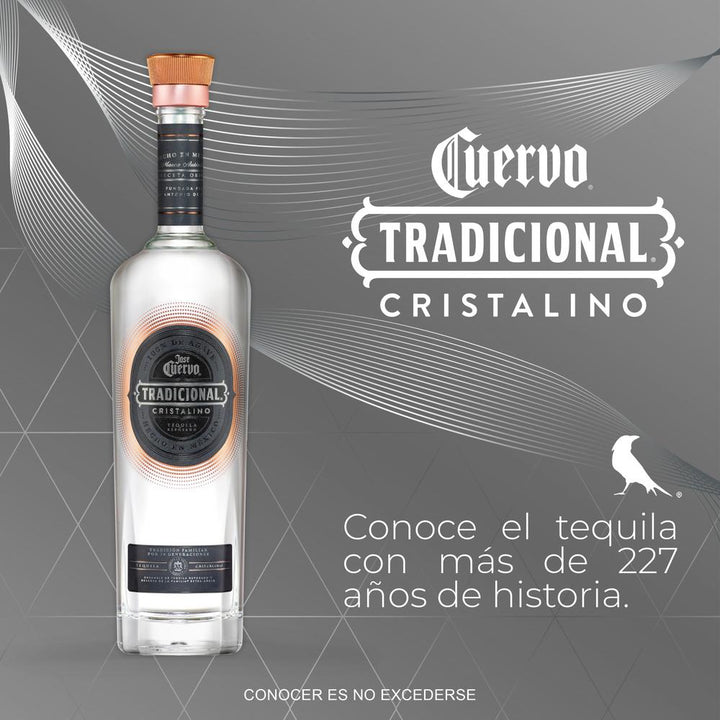 Tequila Cuervo Tradicional Cristalino 750 mL (OFERTA EXCLUSIVA EN LÍNEA)