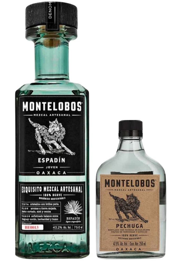 Mezcal Montelobos Joven 750 mL con Pechuga 250 mL