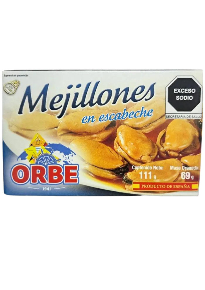 Mejillones en escabeche Orbe 111 g