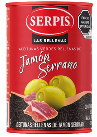 Aceitunas Rellenas De Jamon Serrano Serpis 300 g
