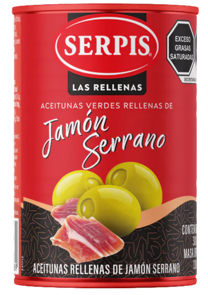 Aceitunas Rellenas De Jamon Serrano Serpis 300 g