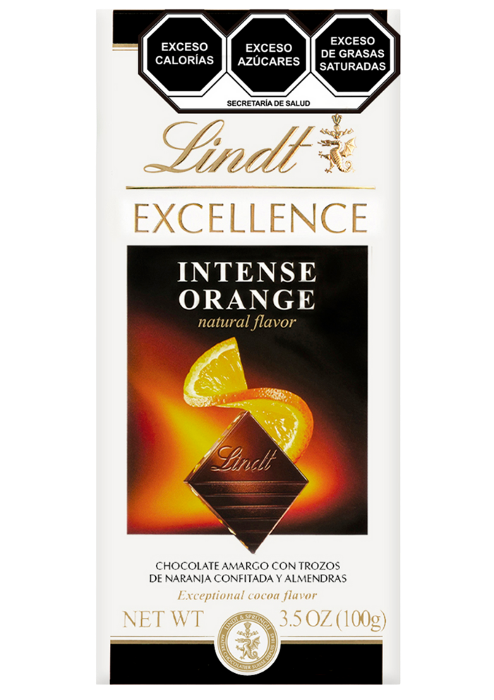 Chocolate Lindt Excellence Naranja Intensa 100 g