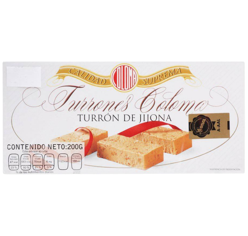 Turrón de Jijona Coloma 200 g