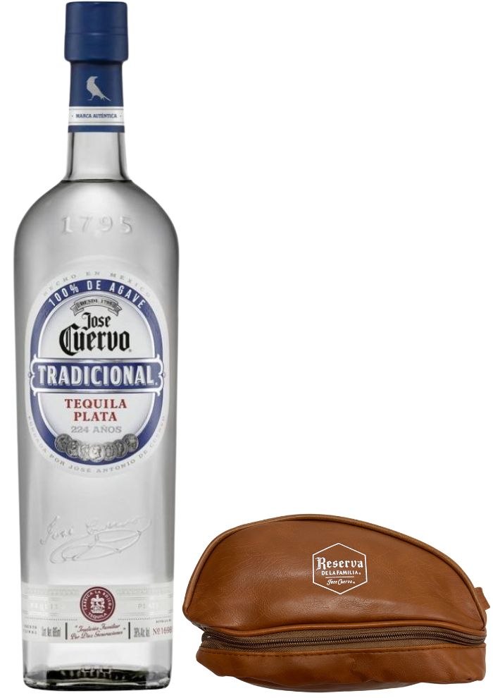 Tequila Cuervo Tradicional Plata 695 ml + Neceser Verese Café