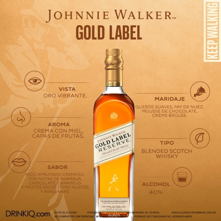 Whisky Johnnie Walker Gold Label Reserve Blended Scotch 750 ml