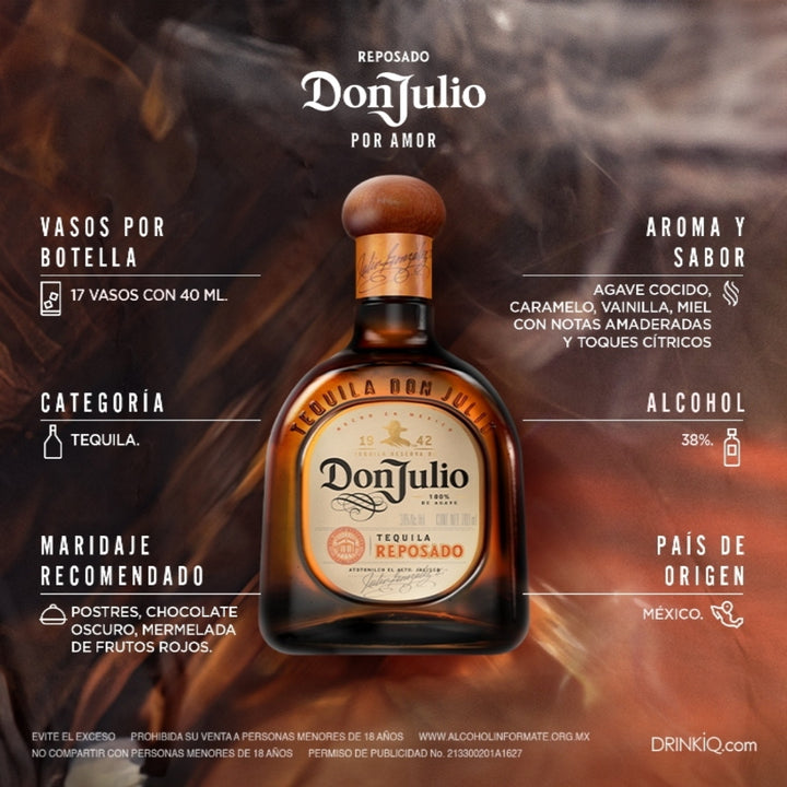 Tequila Don Julio Reposado 700 mL (OFERTA EXCLUSIVA EN LÍNEA)
