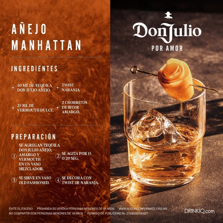 Tequila Don Julio Añejo 700 mL (OFERTA EXCLUSIVA EN LÍNEA)