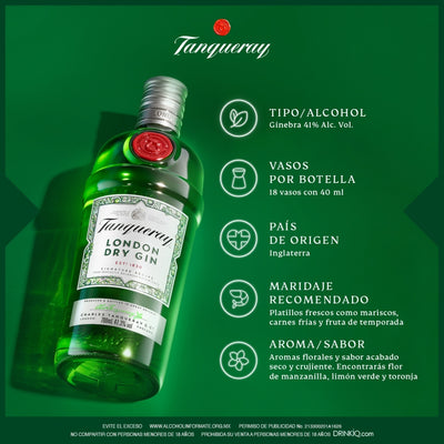 Ginebra Tanqueray London Dry Herbal 750 ml