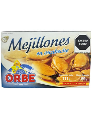 Mejillones en escabeche Orbe 111 g