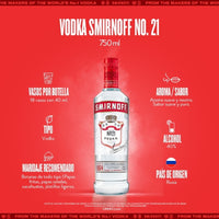 Vodka Smirnoff N°21 750 ml (OFERTA EXCLUSIVA EN LÍNEA)