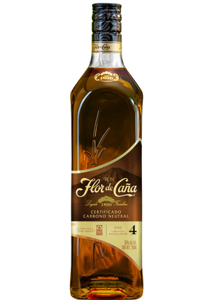 Ron Flor de Caña Gold 4 Años 750 mL