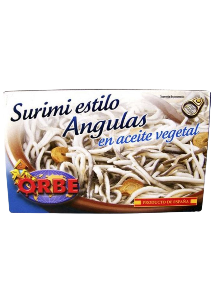 Surimi estilo angulas en aceite oliva Orbe 115 g