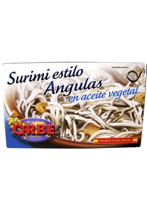 Surimi estilo angulas en aceite oliva Orbe 115 g