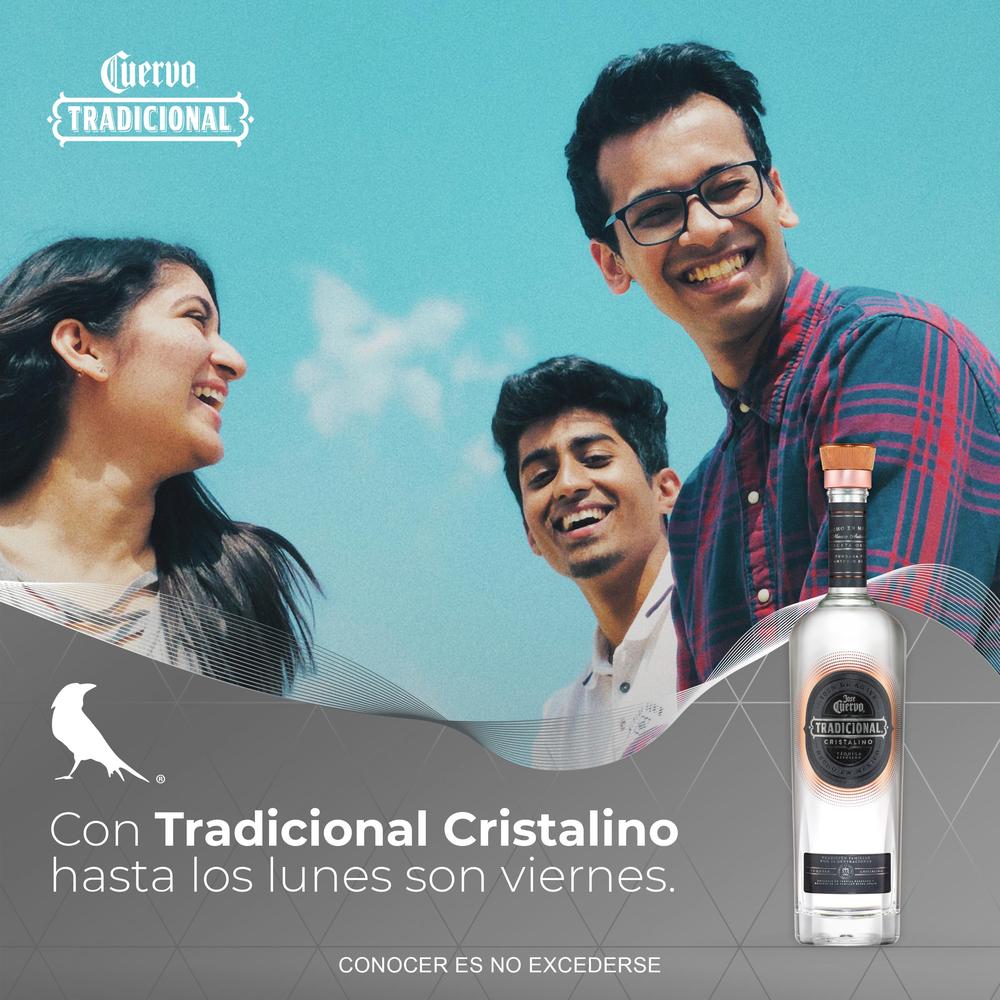 Tequila Cuervo Tradicional Cristalino 750 mL (OFERTA EXCLUSIVA EN LÍNEA)