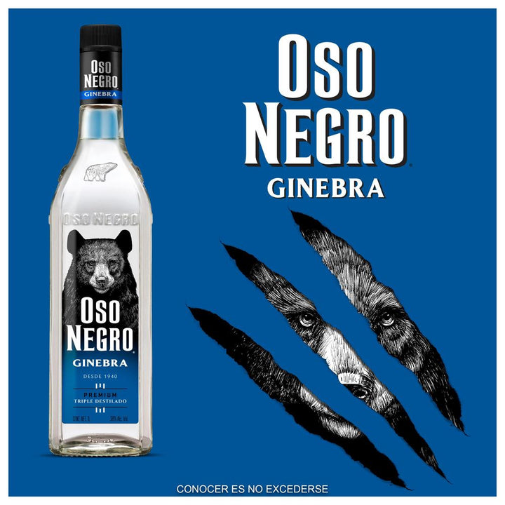 Ginebra Oso Negro 1000 mL