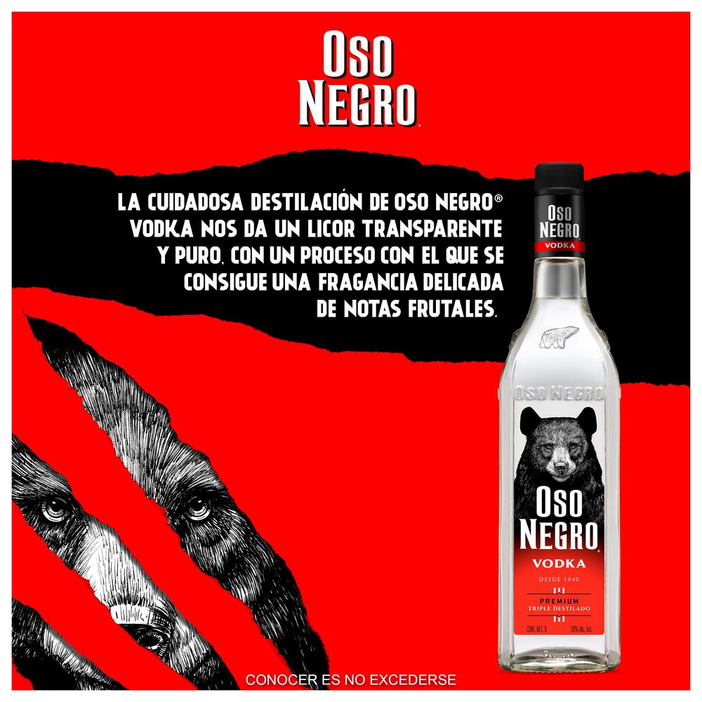 Vodka Oso Negro 1000 mL (OFERTA EXCLUSIVA EN LÍNEA)