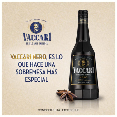 Licor Sambuca Vaccari Black 700 mL