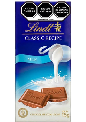 CHOCOLATE LINDT CLASSIC RECIPE CON LECHE 125 g