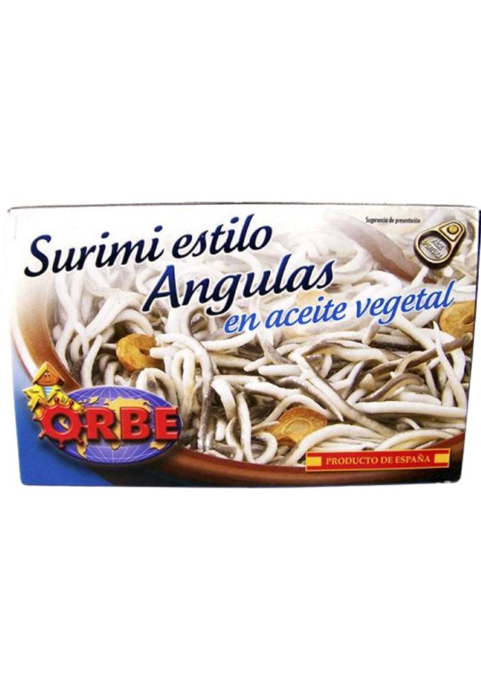 Surimi estilo angulas en aceite oliva Orbe 115 g